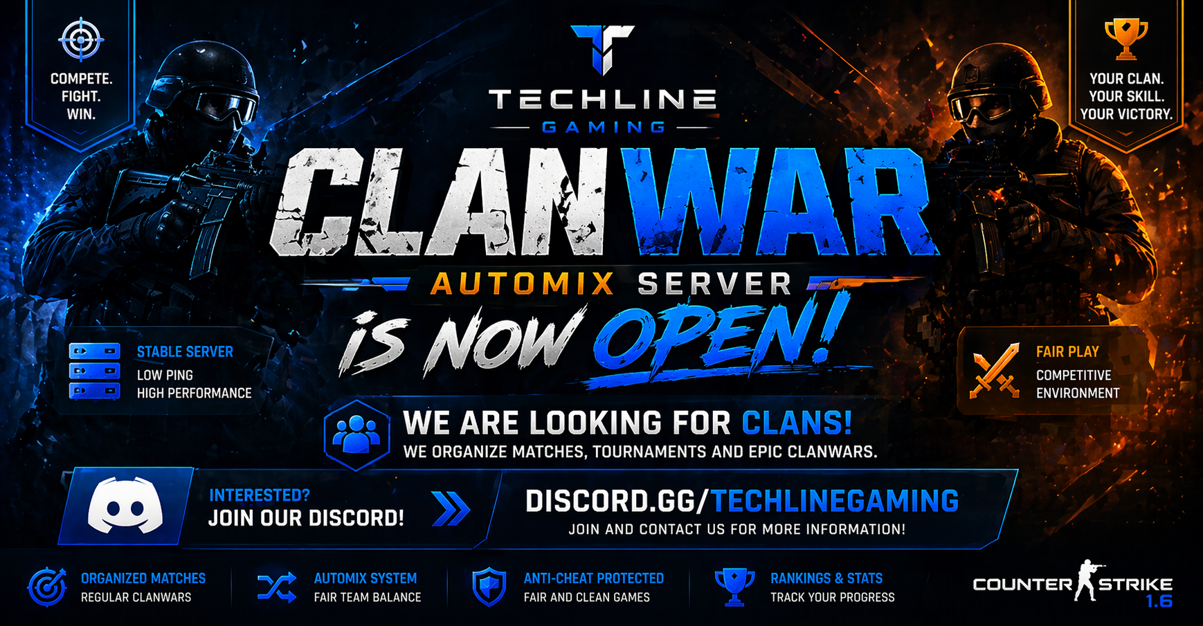 ClanWar | Automix Server is Now Open ⚔️