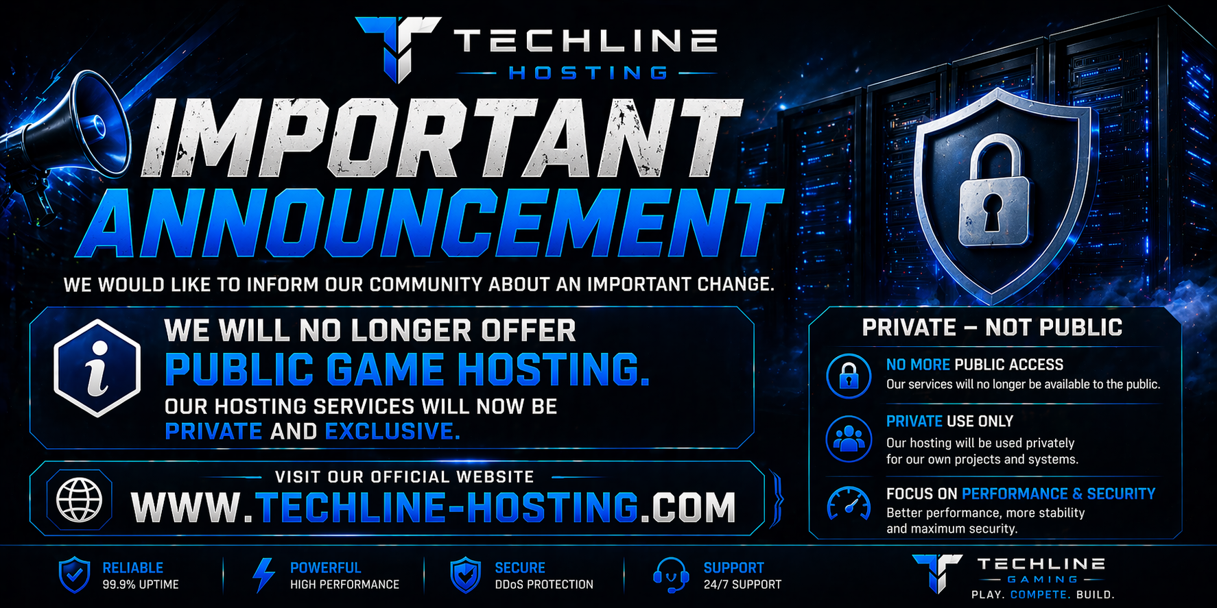 Important Update: Techline Hosting Changes ⚠️